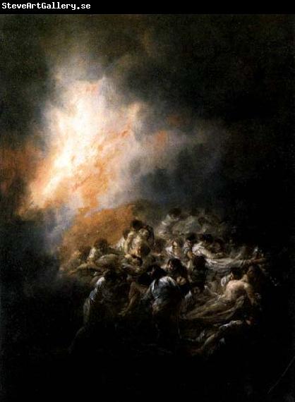 Francisco de goya y Lucientes Fire at Night